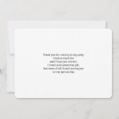 Yellow Lemon & Green Limon Frucht Muster Vielen Da Dankeskarte (Rückseite)