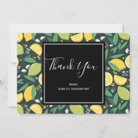 Yellow Lemon & Green Limon Frucht Muster Vielen Da