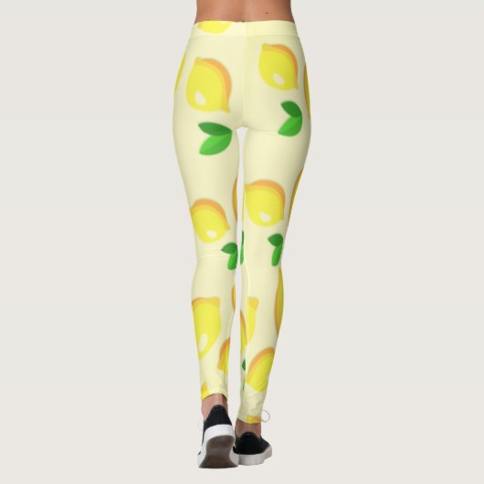Yellow Lemon Leggings (Rückseite)
