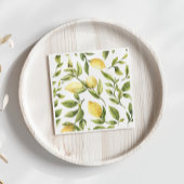Yellow Lemon Mediterranean Amalfi Wedding Serviette