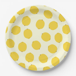 Yellow Lemon Pappteller