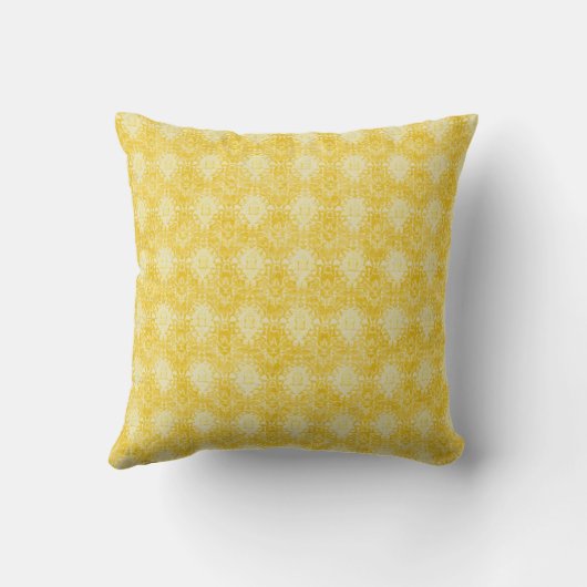 Yellow Lemon Pattern, Modern, Trendy Kissen (Rückseite)