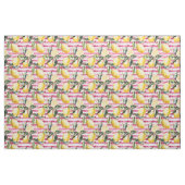 Yellow Lemon Print Fabric Cotton Fabric  Stoff (Fat Quarter (45,7 x 55,9 cm))