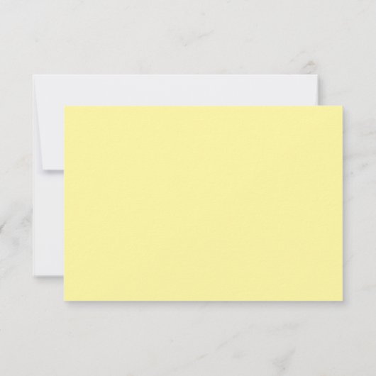 Yellow Lemon QR Code RSVP Card (Rückseite)