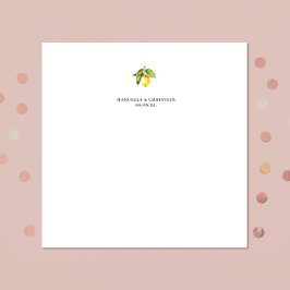 Yellow Lemon Serviette