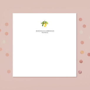 Yellow Lemon Serviette