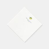 Yellow Lemon Serviette (Ecke)