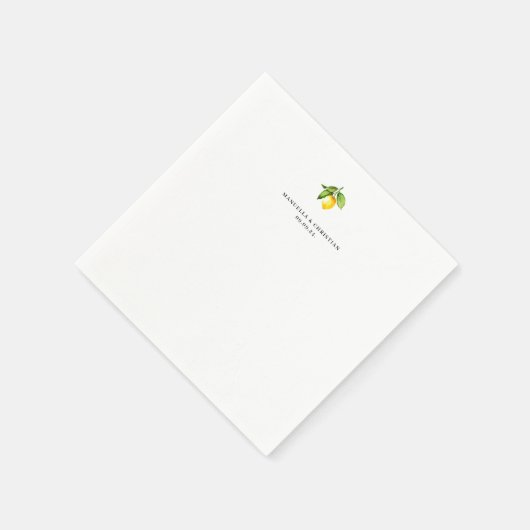 Yellow Lemon Serviette (Ecke)