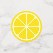 Yellow Lemon Slice Fun Summer Citrus Confetti Konfetti (Klein Vorderseite)