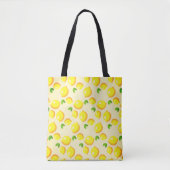 Yellow Lemon Tote Bag Modernes Design Tasche (Vorderseite)