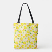 Yellow Lemon Tote Bag Modernes Design Tasche (Rückseite)