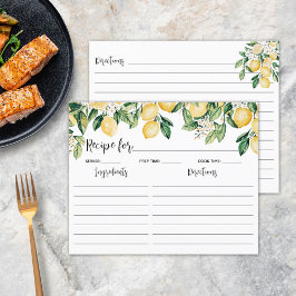 Yellow Lemon Tree Cooking Rezeptkarte