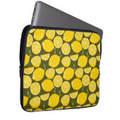 Yellow Lemon Wallpaper Pattern Sommer Laptopschutzhülle (Vorne Rechts)