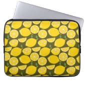 Yellow Lemon Wallpaper Pattern Sommer Laptopschutzhülle (Vorderseite)