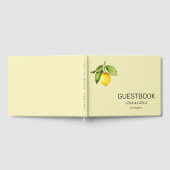 Yellow Lemon Wedding Guest Book Gästebuch (Voll)