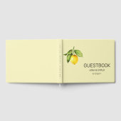 Yellow Lemon Wedding Guest Book Gästebuch (Voll)