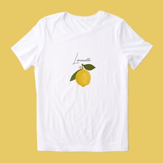 Yellow Lemon with Green Leaves | Fresh Citrus  Tri-Blend Shirt