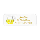 Yellow Lemonade Lemon Ade Pitcher Labels (Vorne)
