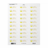 Yellow Lemonade Lemon Ade Pitcher Labels (Vorne)