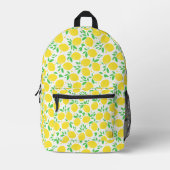 Yellow Lemons Backpack Bedruckter Rucksack (Vorderseite)