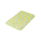 Yellow Lemons Bath Mat Badematte (Schrägansicht)