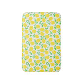 Yellow Lemons Bath Mat Badematte (Vorderseite Vertikal)