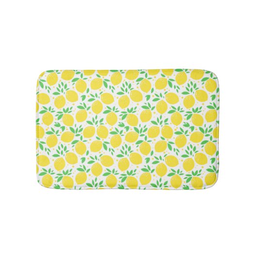 Yellow Lemons Bath Mat Badematte (Vorderseite)