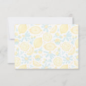 Yellow Lemons & Blue Flowers Danke (Rückseite)