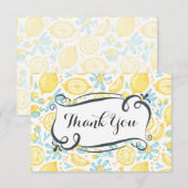 Yellow Lemons & Blue Flowers Danke (Vorne/Hinten)