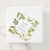 Yellow Lemons foliage chic Danke Baby Dusche Geschenkanhänger (Beispiel)