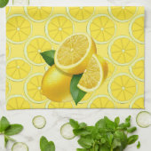 Yellow Lemons Frucht Küche Geschirr Küche Handtuch (Gefaltet)