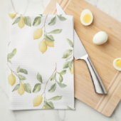Yellow Lemons Fruit   Geschirrtuch (Viertel Falte)