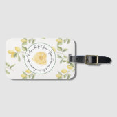 Yellow Lemons Fruit Lemonade Gepäckanhänger (Vorderseite (Horizontal))