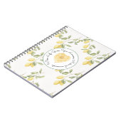 Yellow Lemons Fruit Lemonade Notizblock (Linke Seite)
