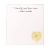 Yellow Lemons Fruit   Notizblock (Vorderseite)