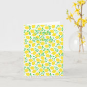 Yellow Lemons Geburtstagskarte Karte (Gelbe Blume)