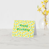 Yellow Lemons Geburtstagskarte Karte (Gelbe Blume)