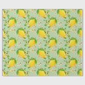 yellow lemons geschenkpapier (Flach)