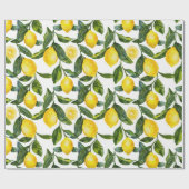 Yellow Lemons Housewarming Geschenkpapier (Flach)