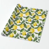 Yellow Lemons Housewarming Geschenkpapier (Ungerollt)
