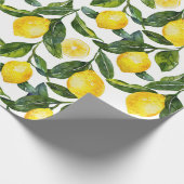 Yellow Lemons Housewarming Geschenkpapier (Ecke)