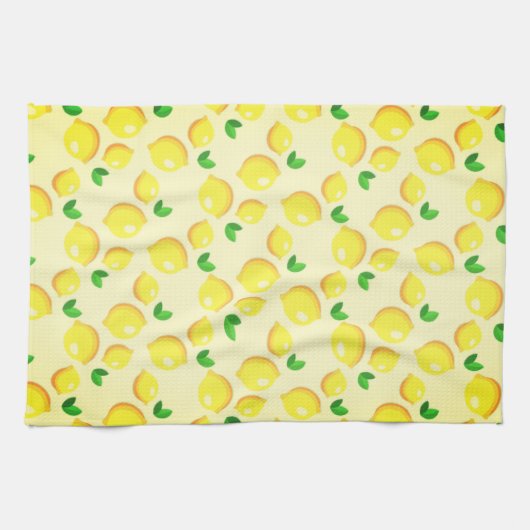 Yellow Lemons Küchentücher (Horizontal)