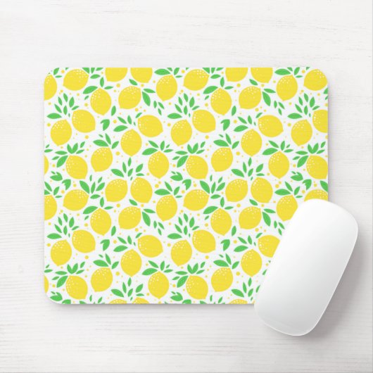 Yellow Lemons Mouse Pad Mousepad (Mit Mouse)
