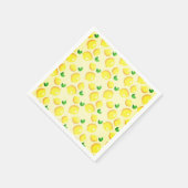 Yellow Lemons Napkins Serviette (Ecke)
