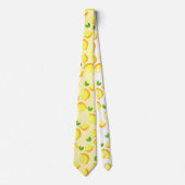 Yellow Lemons Neck Tie Krawatte (Vorderseite)