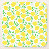 Yellow Lemons Paper Untersetzer (Vorderseite)