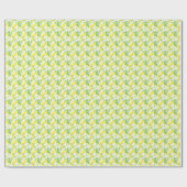 Yellow Lemons Pattern Geschenkpapier (Flach)