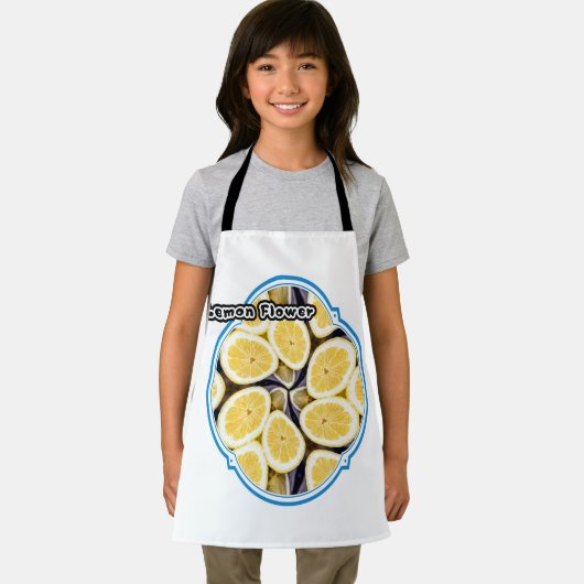 Yellow Lemons Pattern Schürze (Insitu)