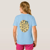 Yellow Lemons Pattern T-Shirt (Schwarz voll)