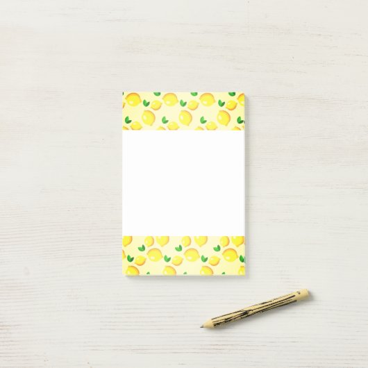 Yellow Lemons Post it Notes Post-it Klebezettel (Auf Schreibtisch)
